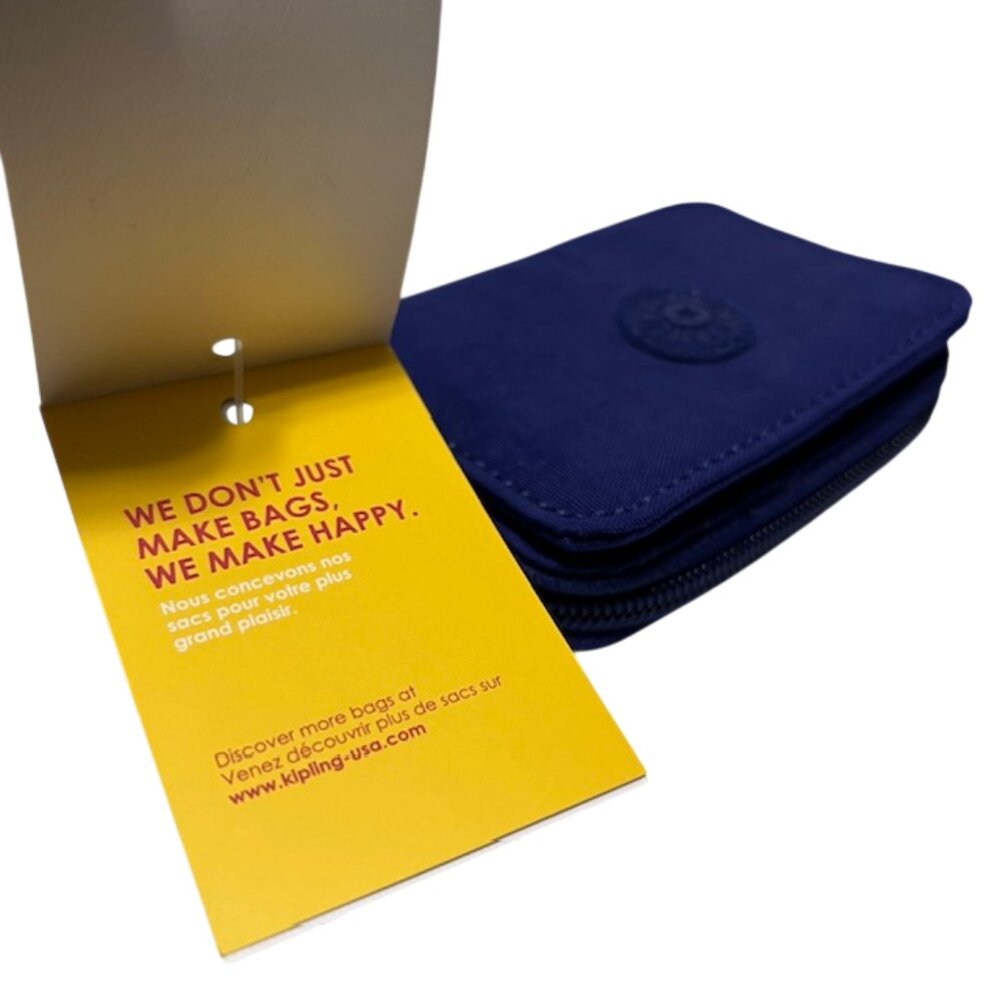 KIPLING Cobalt Dream Compact Wallet NWT - Picture 13 of 15
